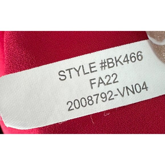 J. Crew Womens V-Neck Long Sleeve Blouse Size S Bright Pink Lightweight - Picture 9 of 9